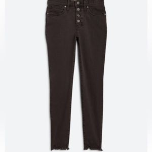 madewell 10 high rise black jeans